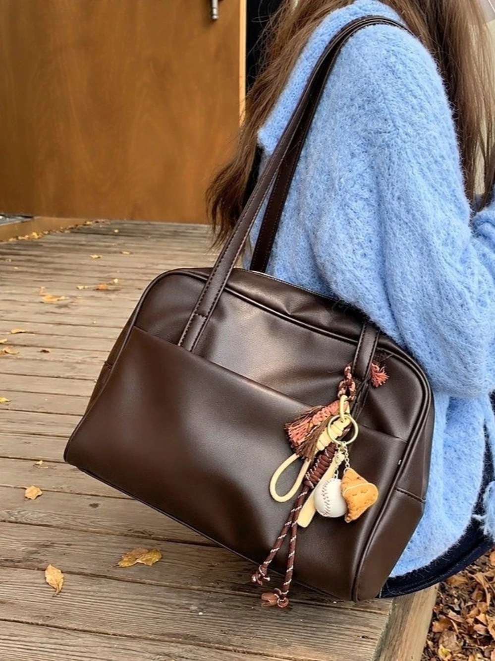 Brown Structured Tote